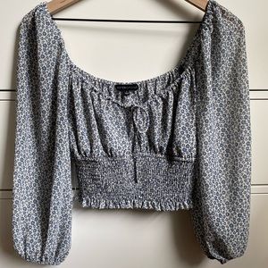 Floral Cropped Blouse